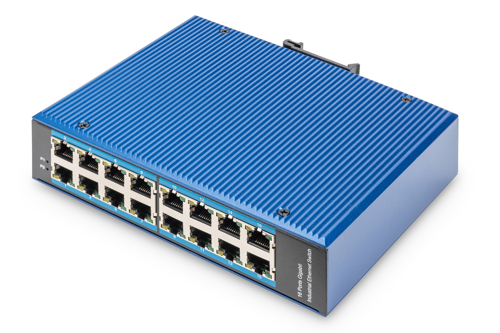 Image of Digitus 16 Port Gigabit Ethernet Network Switch, Industrial, Unmanaged
