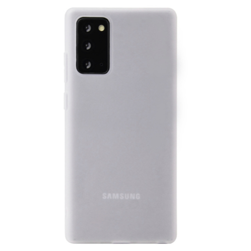 Samsung A23 Matte Silicone Case- White thumbnail