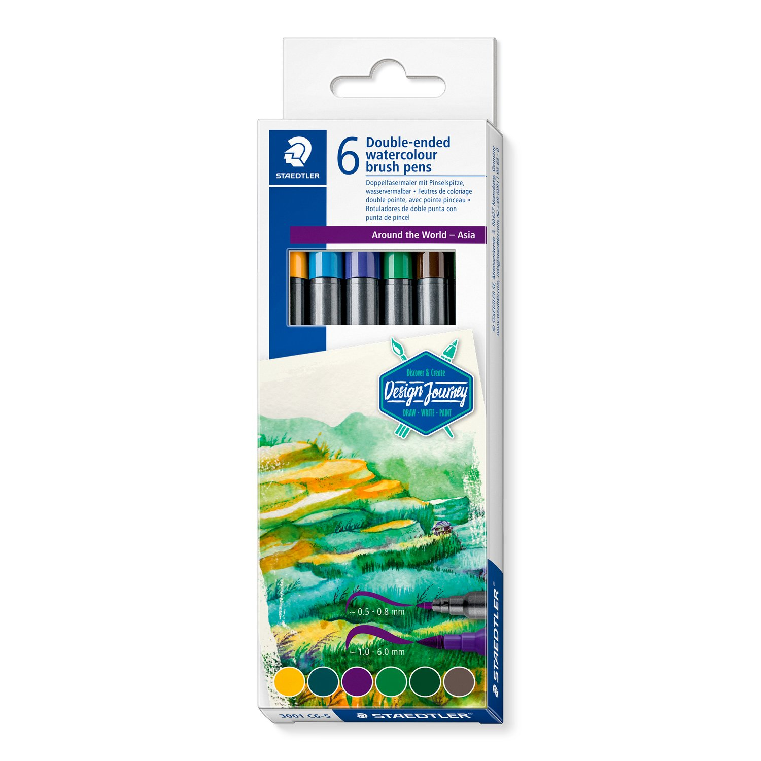 Staedtler 3001 C6-5 felt pen Fine