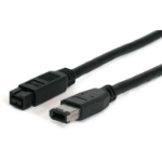 StarTech.com 6 ft 1394b Firewire Cable 9-6 Pin M-M 70.9" (1.8 m) Black