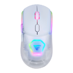 Game Factor MOW700-WH ratón Juego Ambidiestro RF Wireless + Bluetooth + USB Type-A 26000 DPI