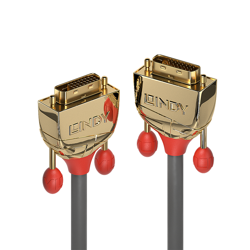 Image of Lindy 10m DVI-D Dual Link Cable, Gold Line
