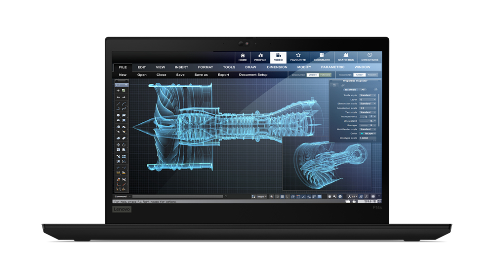 Image of Lenovo ThinkPad P14s Mobile workstation 35.6 cm (14") Full HD...