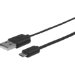 eSTUFF ES603009 USB cable USB 2.0 2 m Mini-USB A Micro-USB A Black