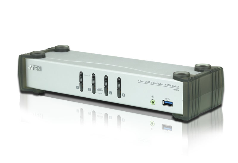 Image of ATEN 4-Port USB 3.1 Gen 1 DisplayPort 1.1 KVMP Switch with...