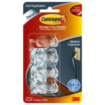 Command 17301CLR Wall Cable holder Transparent 4 pc(s)