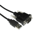 Cables Direct CDLSB-901 serial cable Black 1 m USB Type-A DB-9
