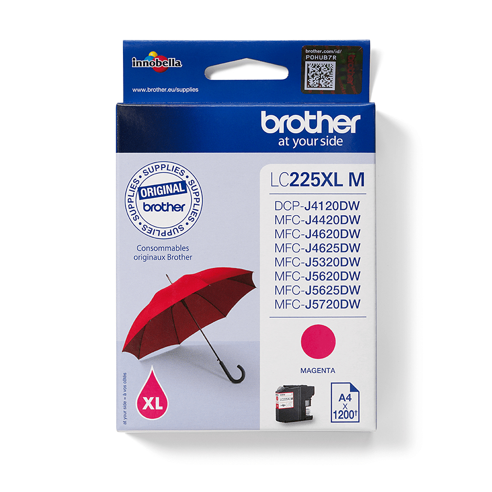 Image of Brother LC-225XLM Ink cartridge magenta, 1.2K pages ISO/IEC 24711...