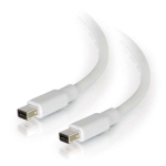 C2G 1m Mini DisplayPort Cable 4K UHD M/M - White