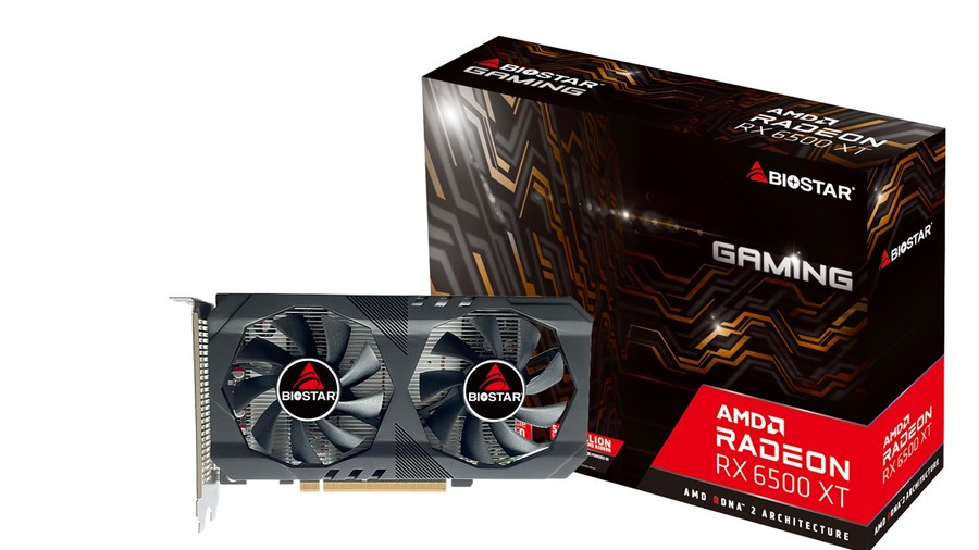 Biostar VA65X6RA46 grafikkort AMD Radeon RX 6500 XT 4 GB GDDR6