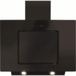 CDA 70cm Angled Chimney Cooker Hood with Touch Controls - Black