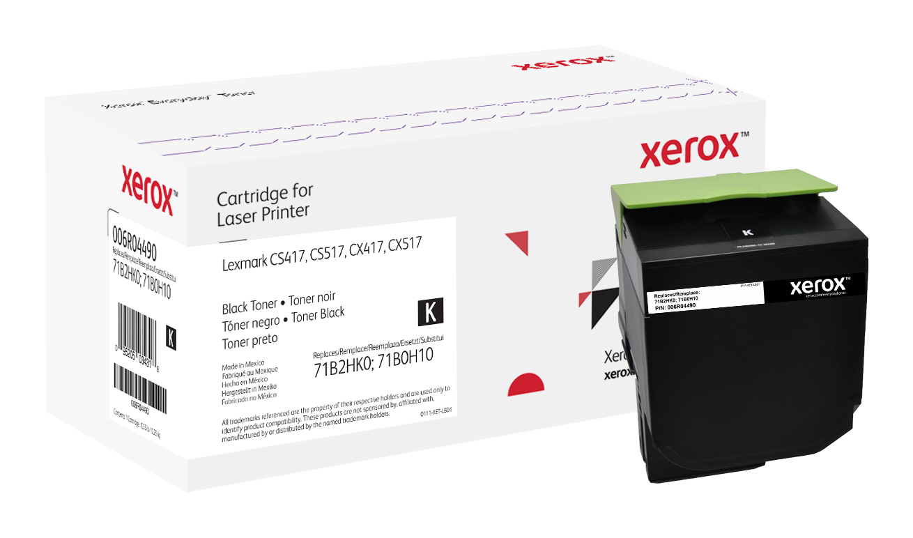 Image of Xerox 006R04490 Toner-kit black, 6K pages (replaces Lexmark...