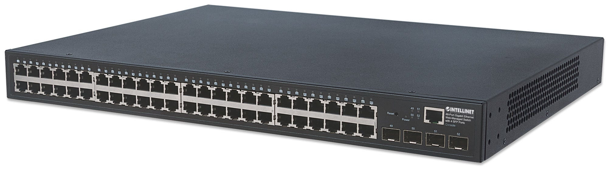 Intellinet 48-Port Gigabit Ethernet Web-Managed Switch with 4 SFP Port