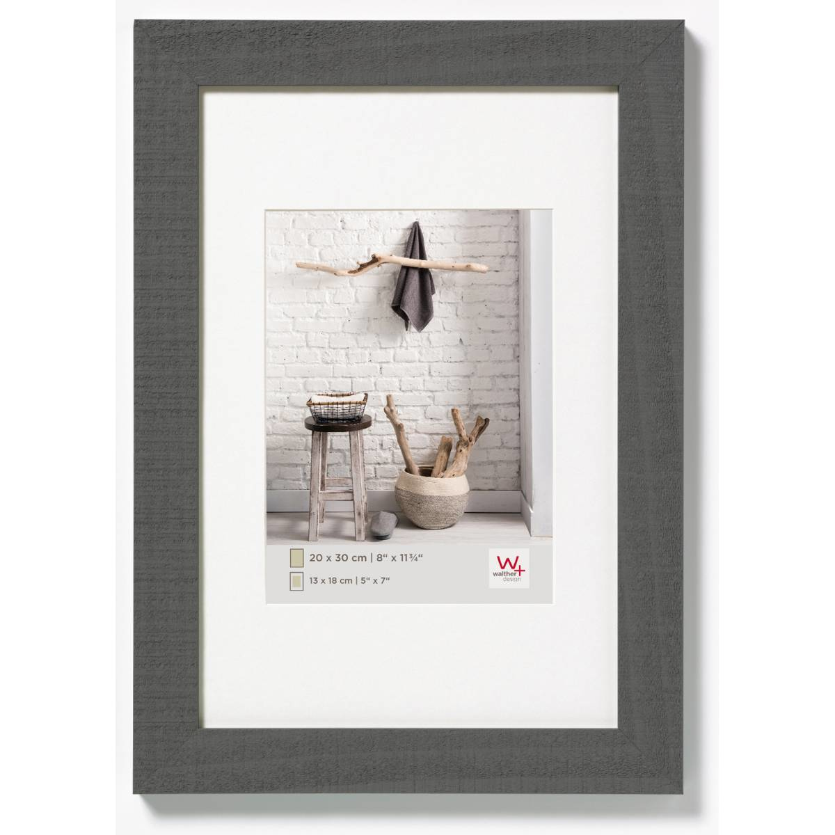 Image of Walther HO130D - Wood - Grey - Single picture frame - Wall - 13 x...