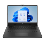 HP 14s-dq0011na Intel® Pentium® Silver N5030 Laptop 35.6 cm (14") Full HD 4 GB DDR4-SDRAM 128 GB SSD Wi-Fi 5 (802.11ac) Windows 11 Home in S mode Black