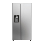 Haier HSW59F18DIMM(UK) side-by-side refrigerator Freestanding 601 L D Platinum, Stainless steel