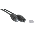 Lindy 1m SPDIF Digital Optical Cable - TosLink audio cable Black