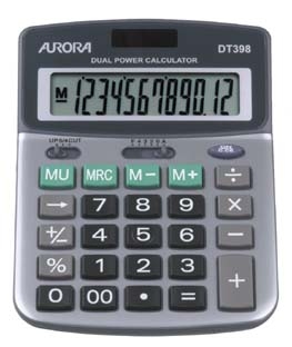 Image of Aurora DT398 calculator Desktop Financial Grey