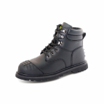 BEESWIFT Goodyear Welt Boot With Scuff Cap Black 10.5