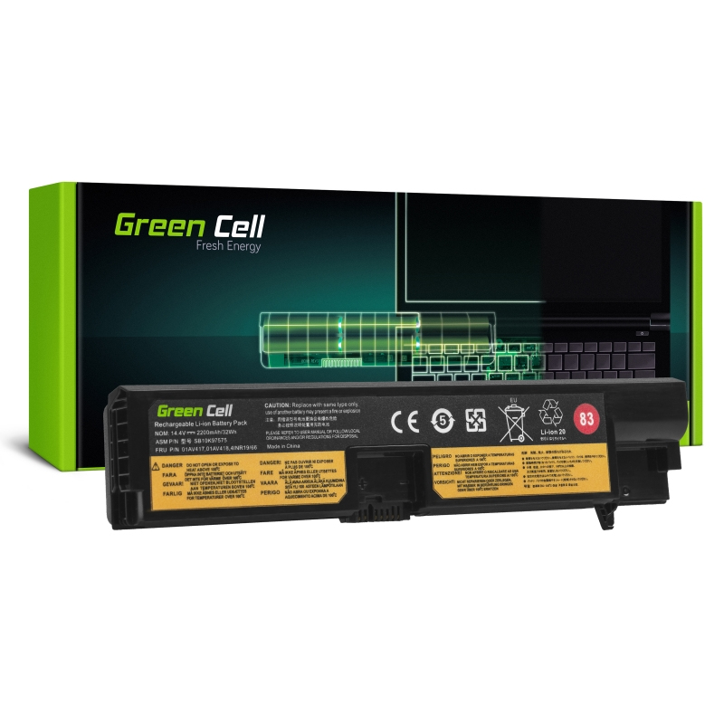 LE147 GREEN CELL Battery for Lenovo ThinkPad E570, E570c, E575