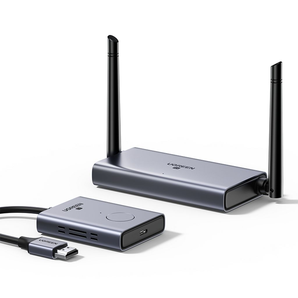 EU Product - Wireless HDMI Extender Transmitter and Receiver - Gray thumbnail