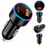 JLC C12 Qualcomm Dual Port Car Charger Type C & USB