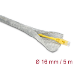 DeLOCK Braided Sleeve for EMC shielding self-closing 5 m x 16 mm