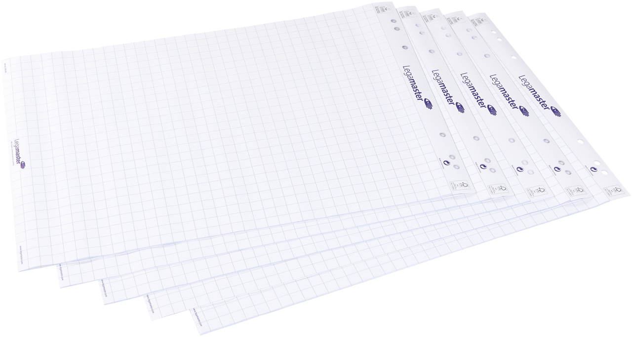 Legamaster flipchart paper pad grid 5pcs 34578J