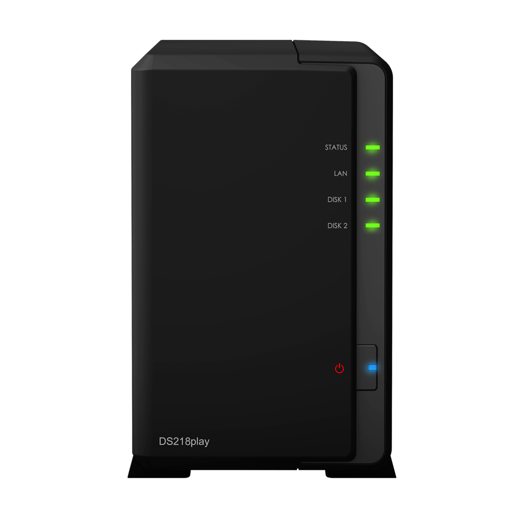Synology DiskStation DS218play NAS Compact Ethernet LAN Black RTD1296