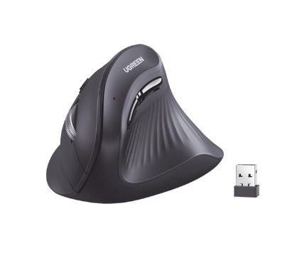 25444 UGREEN Ergonomic Vertical Mouse 4000 DPI max, 5 buttons - Black