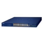 PLANET GS-4210-24UP4X network switch Managed L2/L4 Gigabit Ethernet (10/100/1000) Power over Ethernet (PoE) Blue