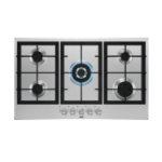 AEG 3000 Series 90cm 5 Burner Gas Hob with Wok Burner - Stainless Steel