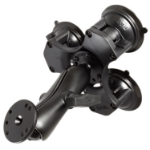 RAM Mounts Twist-Lock Triple Suction Cup Mount with Round Plate