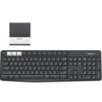 Logitech K375s Multi-Device keyboard RF Wireless + Bluetooth QWERTZ Czech Graphite, White