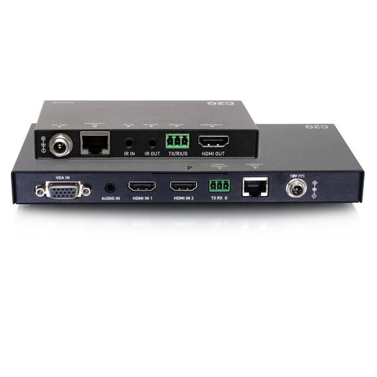 C2G Dual 4K HDMI® HDBaseT + VGA. 3.5mm. And RS232 Over Cat Switching E