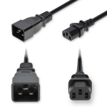 AddOn Networks ADD-C202C13C14G6FBK power cable Black 70.9" (1.8 m) IEC C20 IEC C13