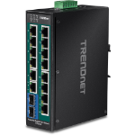 Trendnet TI-PG162 network switch Gigabit Ethernet (10/100/1000) Black