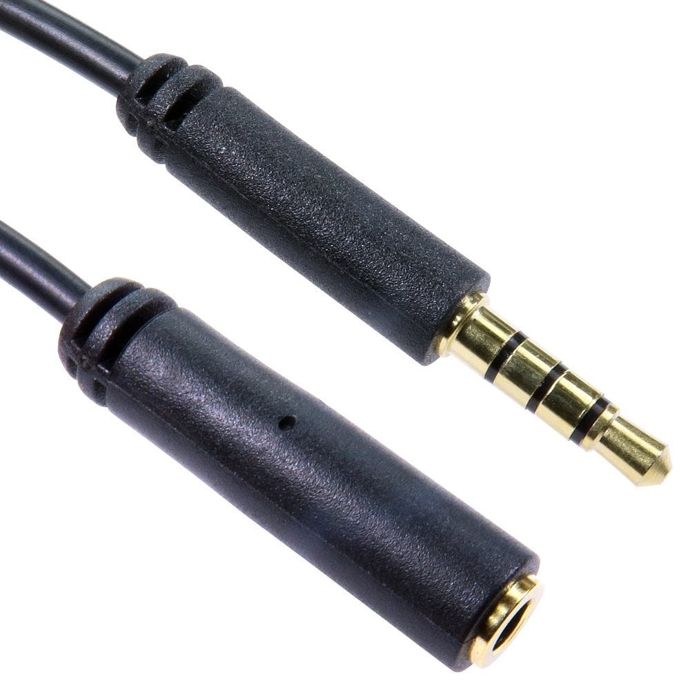 Cables Direct 2m 3.5mm TRRS M-F Ext