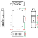 Moxa ICF-1150I-S-SC-T seriële converter/repeater/isolator RS-232 Vezel (SC)