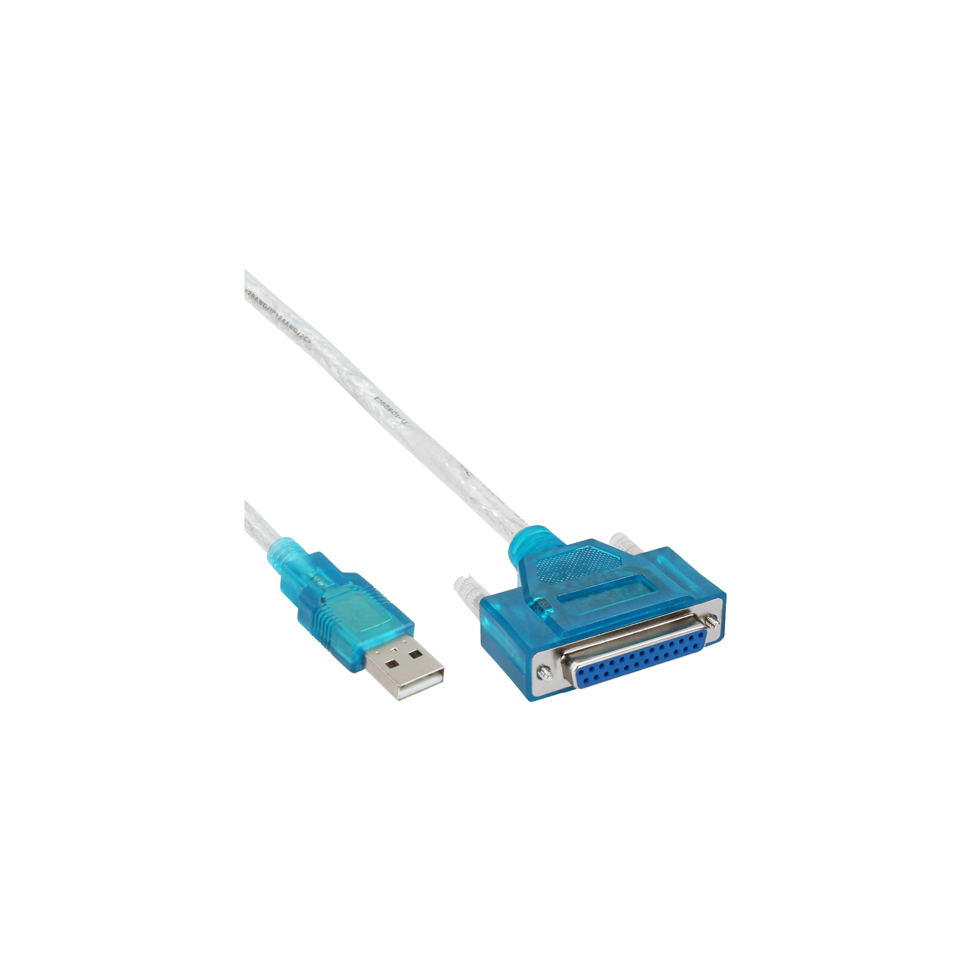 33397I INLINE INC USB zu 25pol parallel - Drucker-Adapterkabel - 1,8m