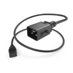 UNC PWCD-C19C20-20A-03F-BLK-P power cable Black 35.8" (0.91 m) C19 coupler C20 coupler