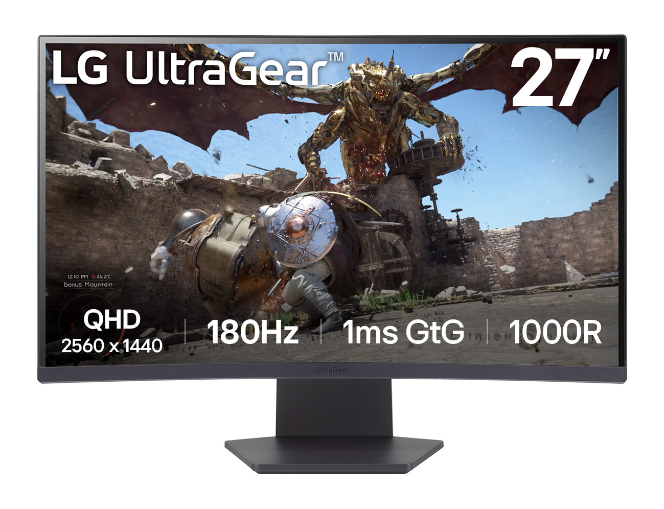 Lg Black 32Gs60qc-B Computer Monitor 80 Cm (31.5") 2560 X 1440 Pixels Q Size 31
