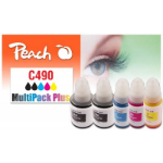 Peach PI100-439 inktcartridge 5 stuk(s) Compatibel Normaal rendement Zwart, Cyaan, Magenta, Geel