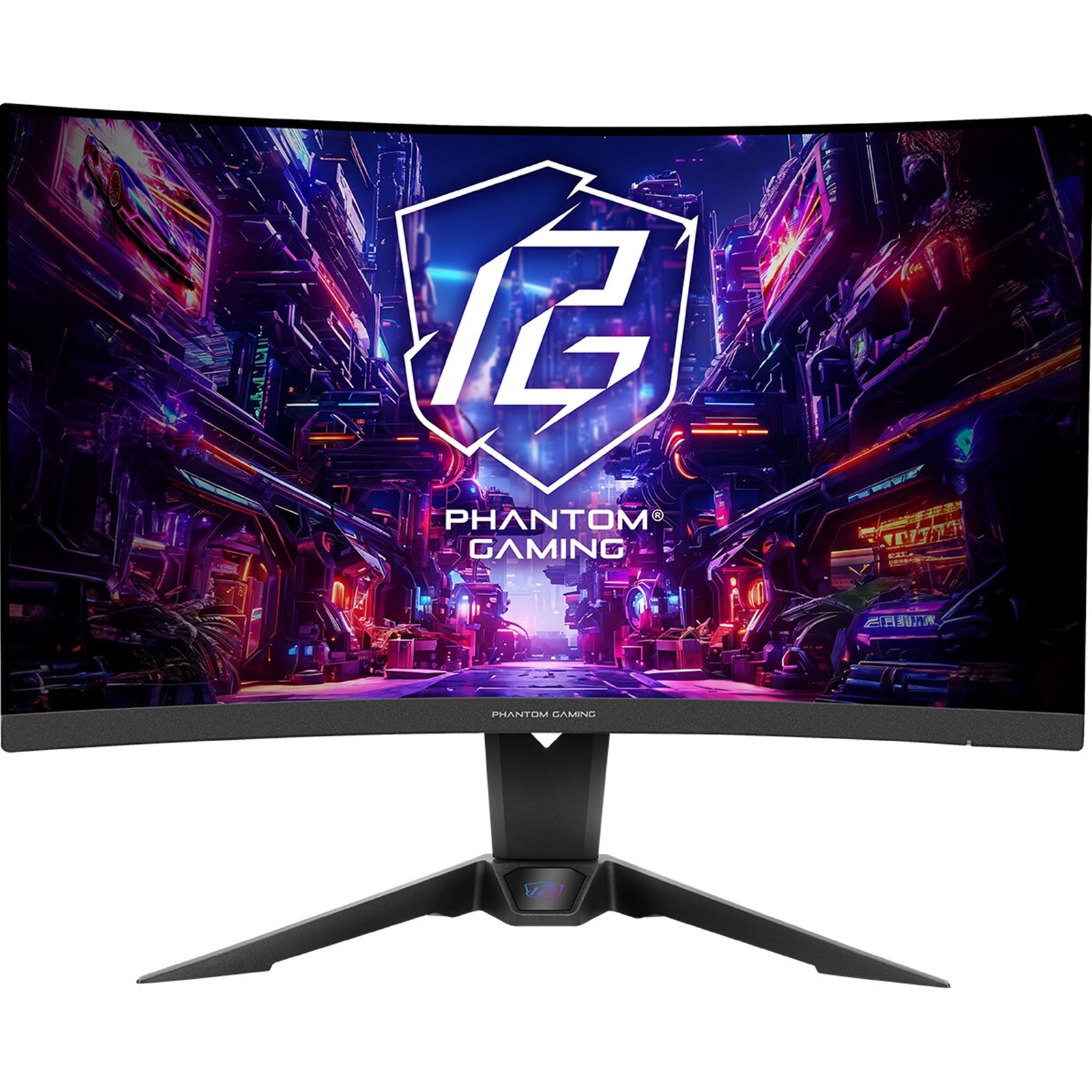 Asrock Blue/Light Phantom Gaming Pg27qrt2a 27 Inch Qhd (2560 X 1440) Curved (1500