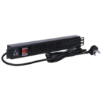 Lanview LVR261873UK power distribution unit (PDU) 6 AC outlet(s) 1.4U Black