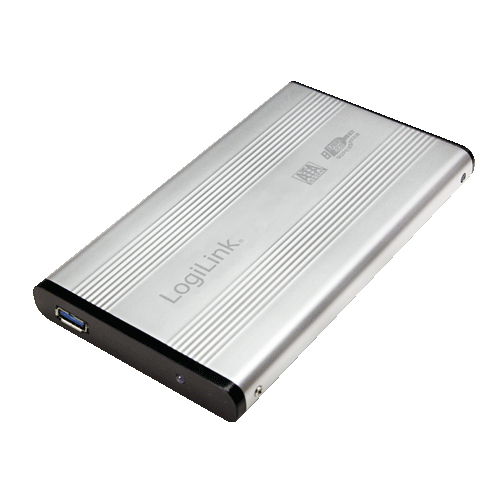 Image of LogiLink UA0106A storage drive enclosure Silver 2.5" USB powered