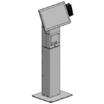 Ergonomic Solutions Kiosk floorstand for ELO 22",
