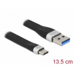 DeLOCK 85771 USB cable 0.135 m USB 3.2 Gen 1 (3.1 Gen 1) USB A USB C Black