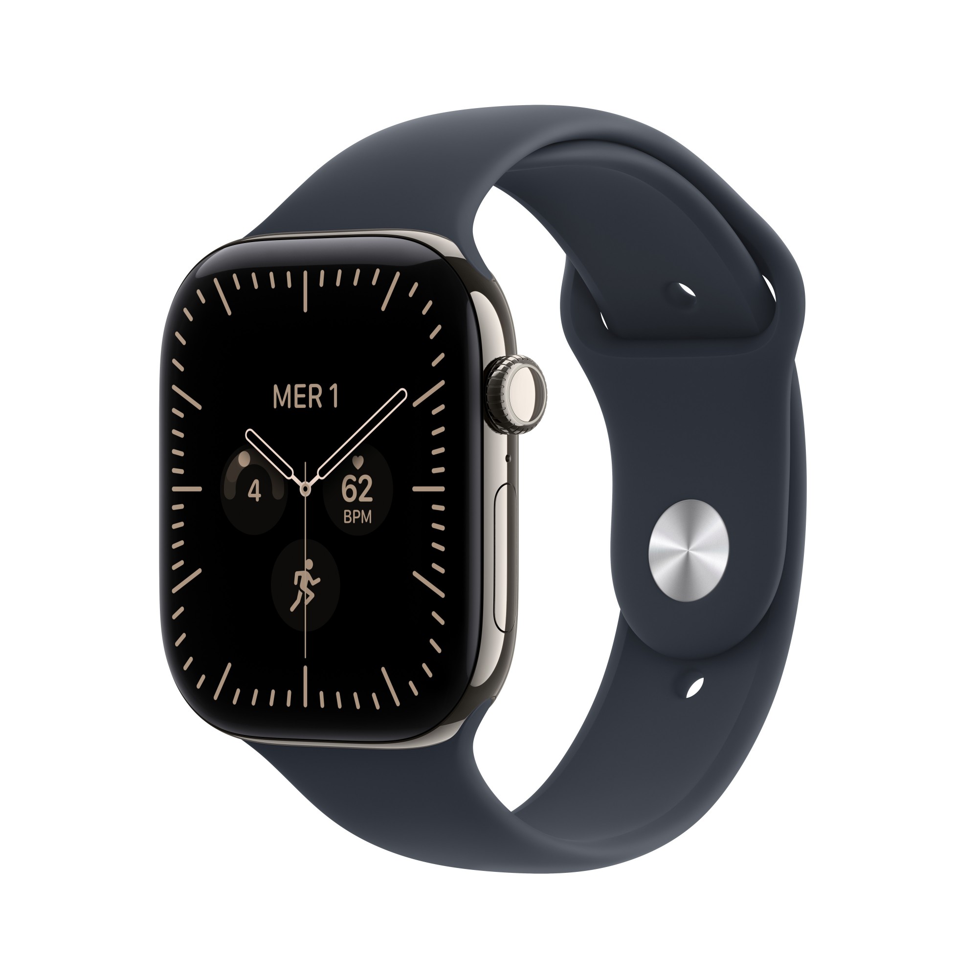 Apple Watch Series 12 GPS + Cellular 46mm Natural Titanium Case with N