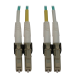 Tripp Lite N820X-03M 400G Multimode 50/125 OM3 Switchable Fiber Optic Cable (Duplex LC-PC M/M), LSZH, Aqua, 3 m (9.8 ft.)